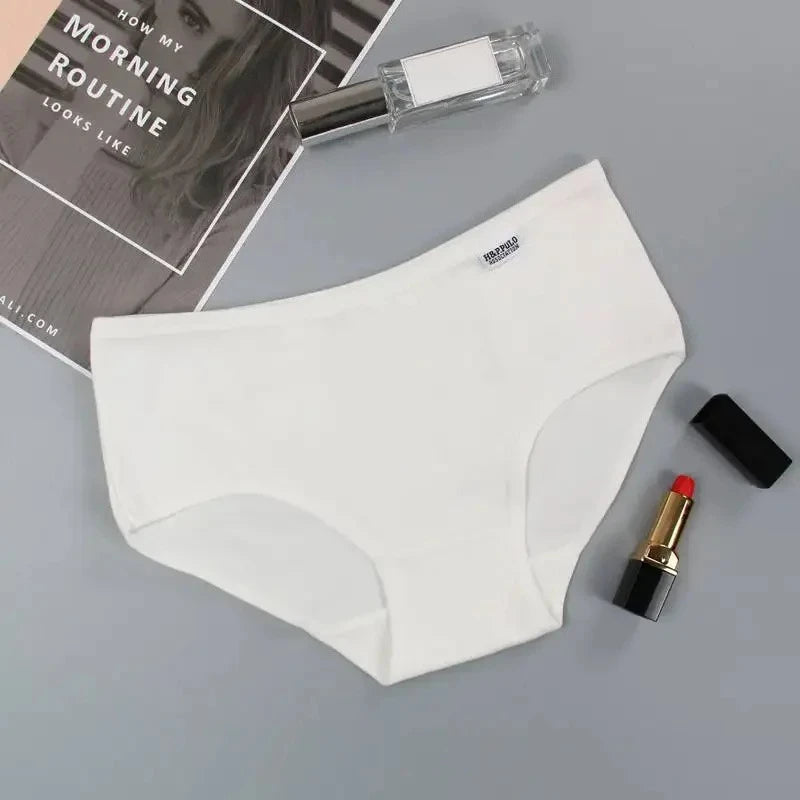 Soft Breathable Women's Triangle Briefs 7 Pack - Comfort Fit Solid Color Underwear for Daily Wear Ladies